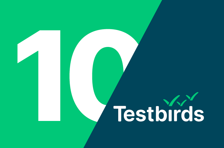 10 Years of Testbirds logo