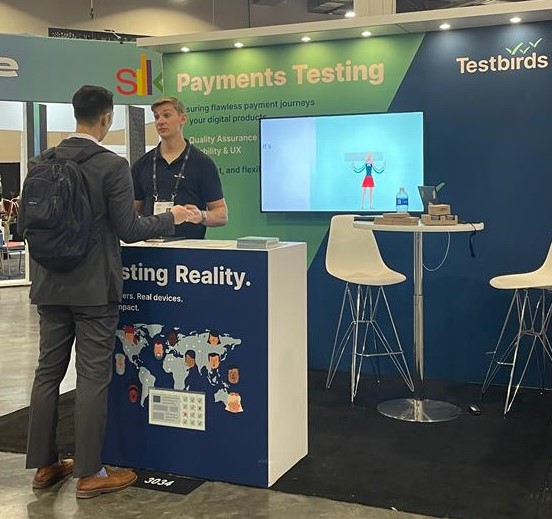 Testbirds booth at Money2020 USA 2022