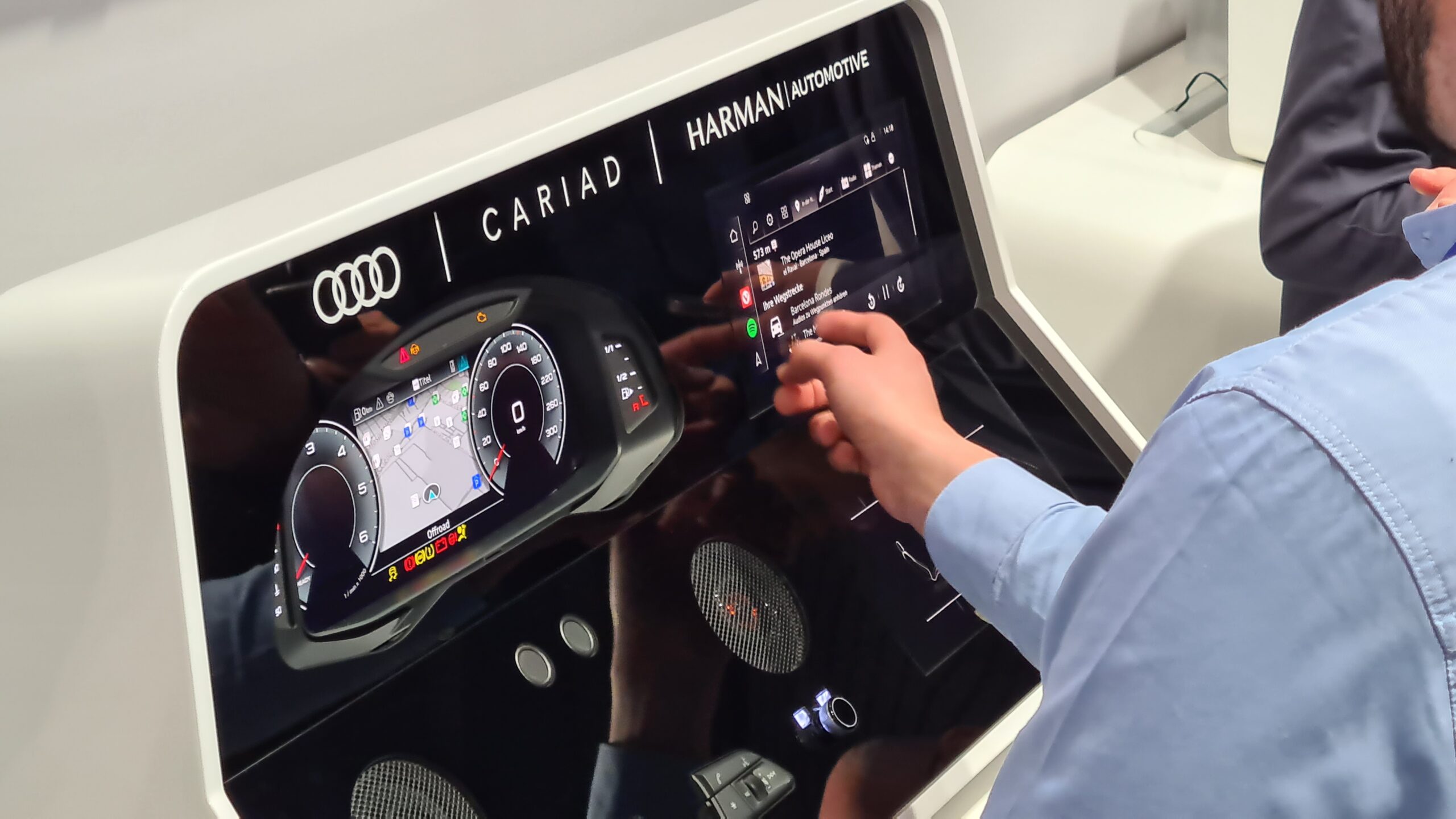 Audi app store at MWC23